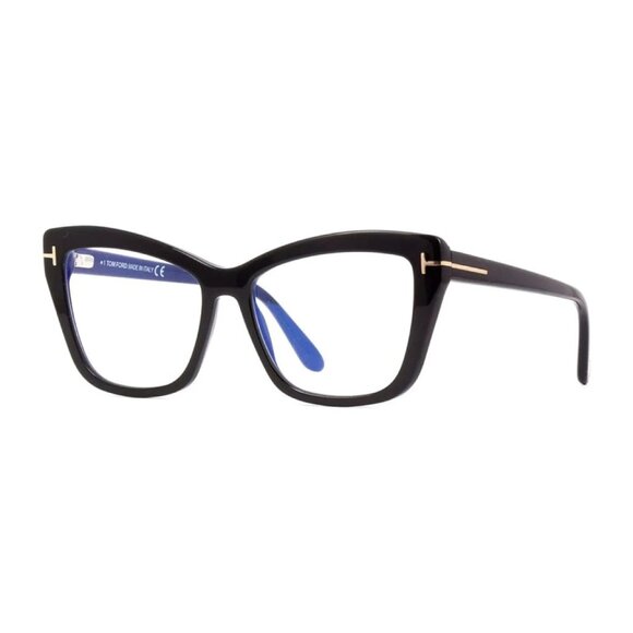 NEW TOM FORD EYEGLASSES BLACK WOMEN CAT EYE EYEWEAR - Picture 1 of 3